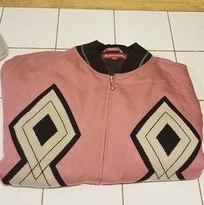 supreme diamond rayon bomber jacket